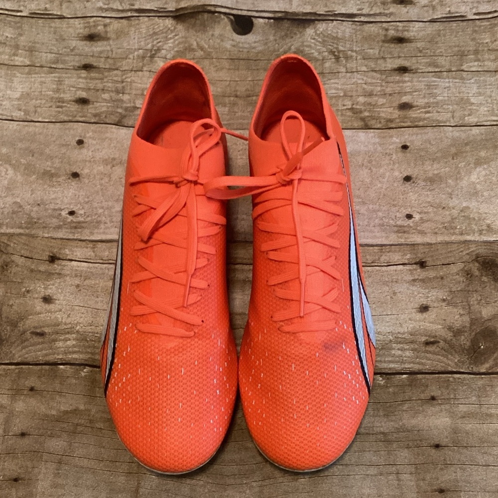 Men's Bright Orange Athletic Soccer Shoes